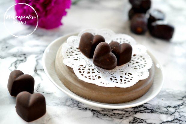 Raakasuklaa.Taatelit