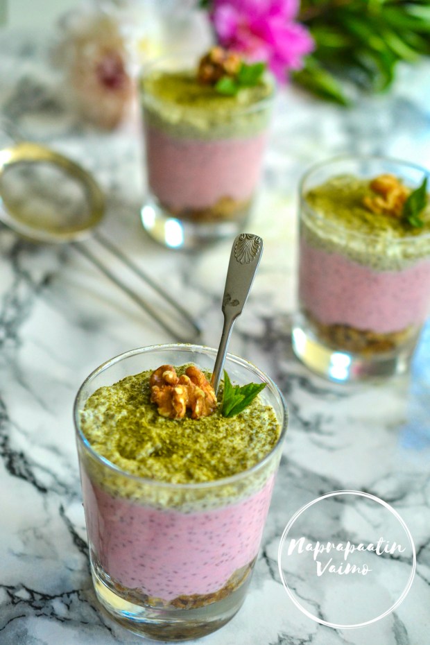 Matcha_vadelma_vanukas