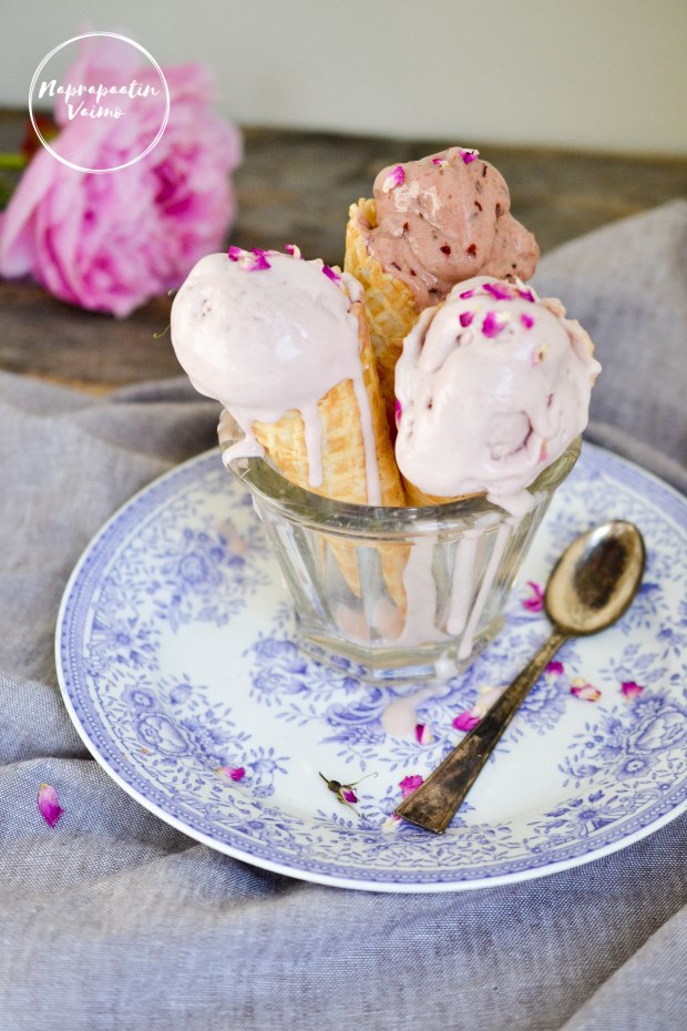 Maidottomat jäätelöt, dairyfree icecream